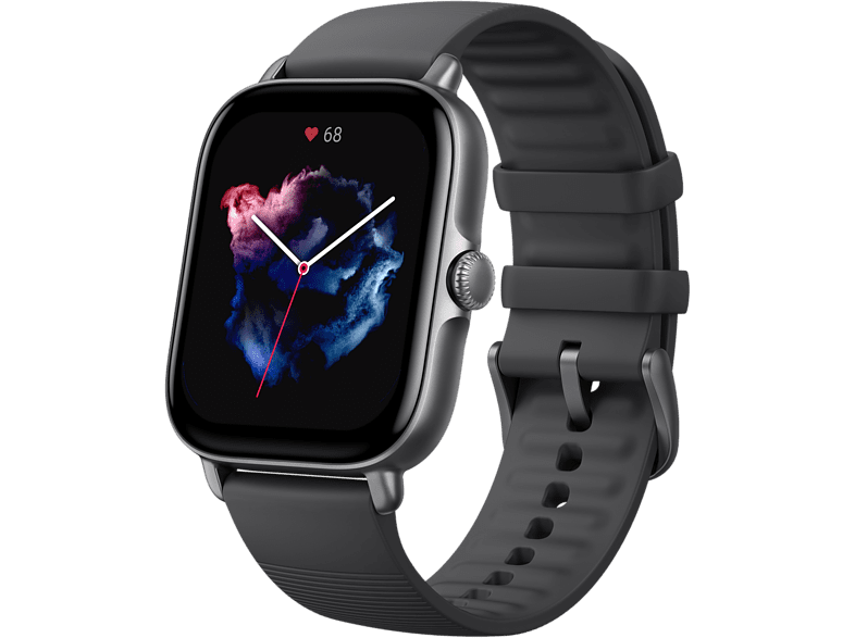‎Amazfit GTS 3 1.75 UHD AMOLED 20 mm 88 - 119 mm 5 ATM BT 5.1 12 días Negro Grafito