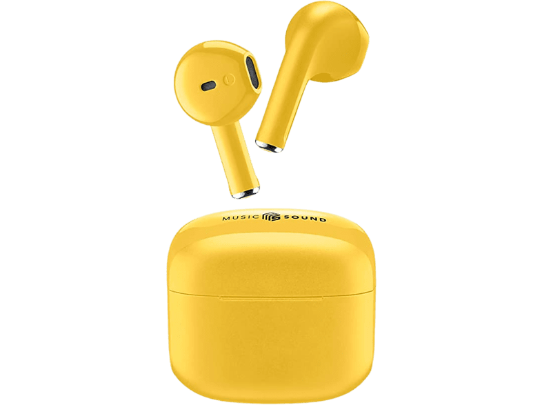 Music Sound BTMSTWSSWAGY De cápsula Bluetooth  Autonomía de hasta 20 h Amarillo
