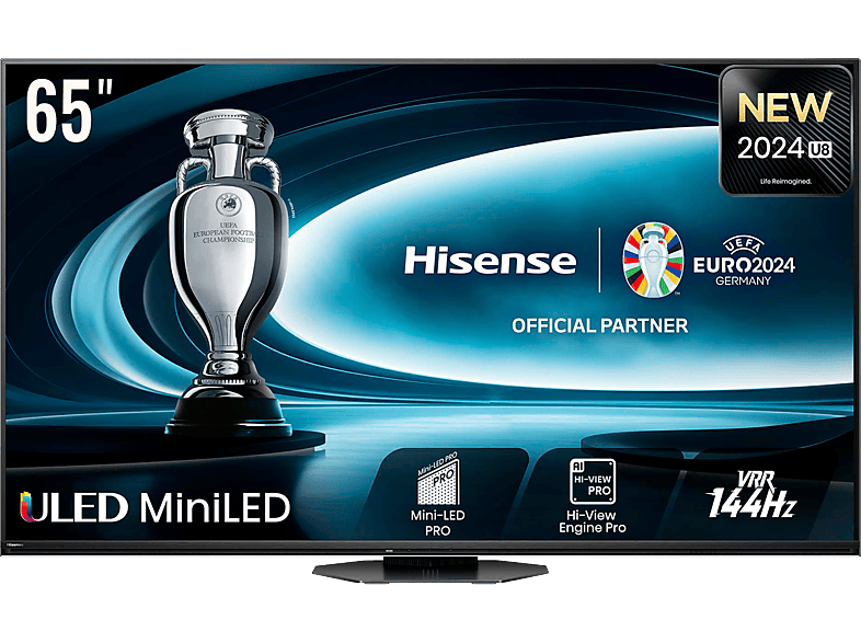 Hisense 65U8NQ UHD 4K Mini LED Smart TV 144Hz Hi-View IA Imax Dolby VIsion&Atmos Negro