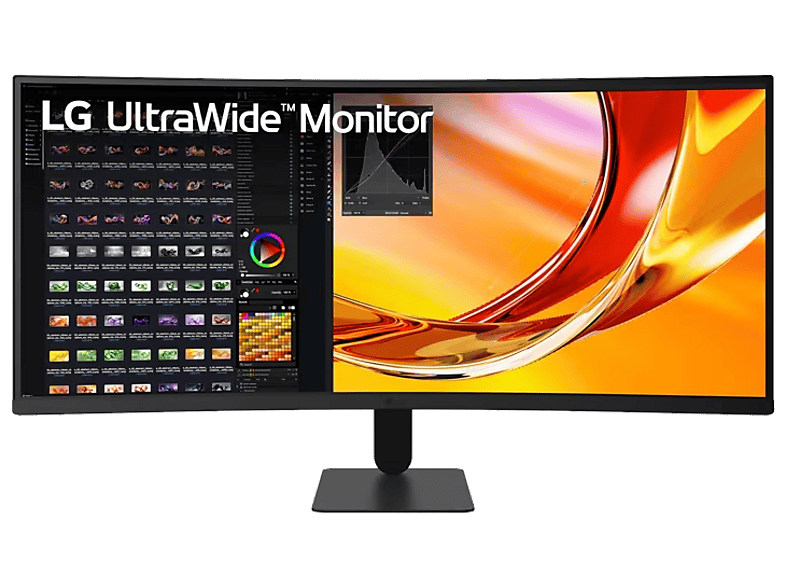 LG UltraWide™ 34U601B-B 34 WQHD Curvo 1800R 120 Hz 5 ms VA AMD FreeSync Premium™ Estabilizador negro Negro