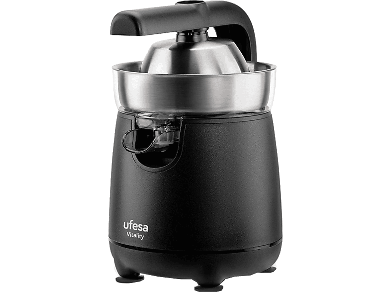 Ufesa Vitality 120 W Dos Conos Acero inoxidable Antigoteo Pies Antideslizantes Negro