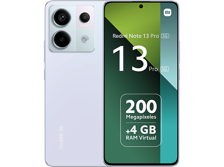 Xiaomi Redmi Note 13 Pro 5G Morado 128 GB 8 GB RAM 6.67 AMOLED 1.5K Qualcomm Snapdragon 7 Gen 2 5100 mAh Android