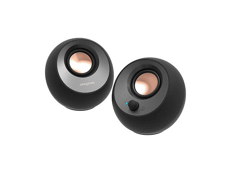 Creative Pebble V3 Bluetooth USB-C 2.0 Canales Clear Dialog y Surround Negro
