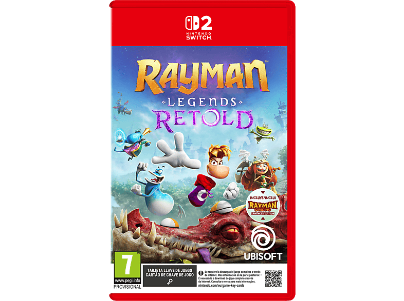 Nintendo Switch 2 Rayman Legends Retold (Game Key Card)