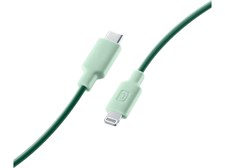CellularLine Stylecolor Conector de Lightning a  USB - C 1 m Verde