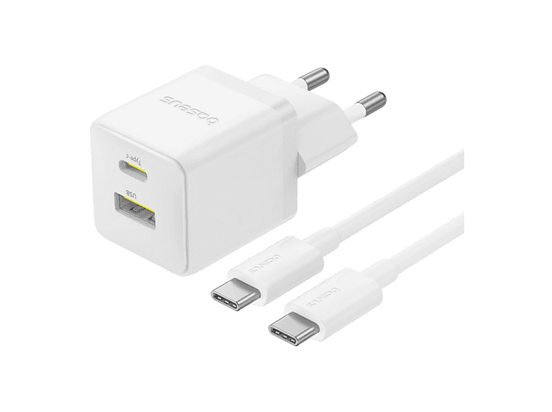 Baseus PALM 30W USB y Tipo-C Kit con cable Tipo-C de 100 cm Universal Blanco