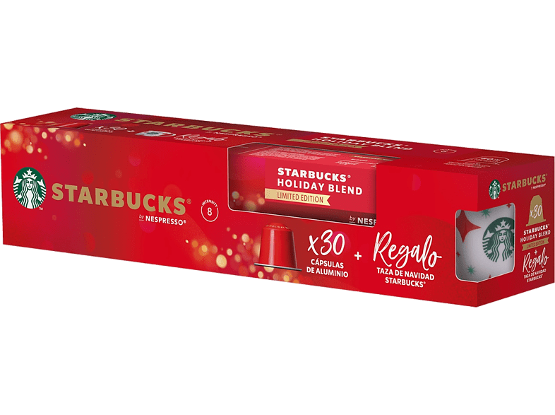 Starbucks Holiday Blend café nespresso Arábica Hierbas y arce 30 Unidades