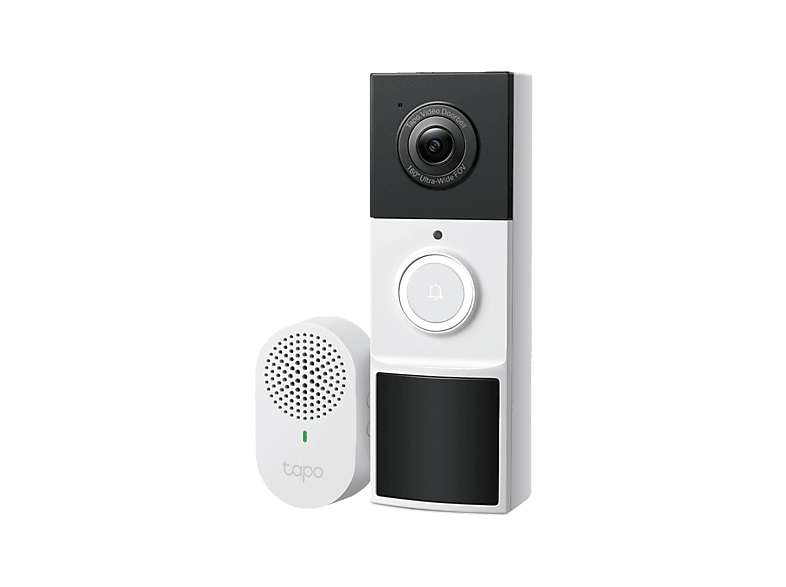 TP-Link TD21 2K 6 meses Autonomía Ángulo 160° Control por voz Google Assistant y Amazon Alexa IP65 Negro/Blanco