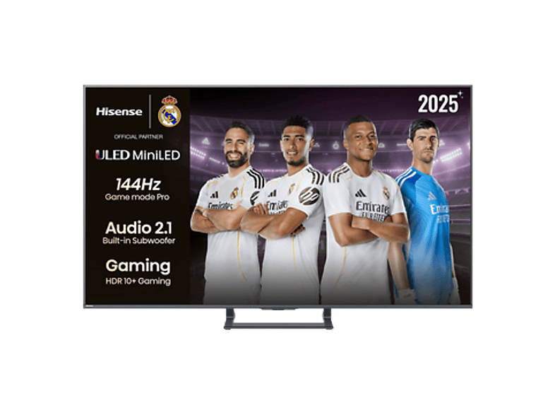 Hisense 55E8Q UHD 4K 144 Hz Hi-View Engine Escalador HDR IA Subwoofer integrado Negro