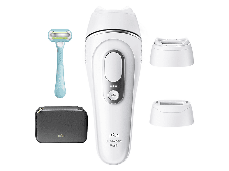 Braun Luz Pulsada Silk·expert Pro 5 PL5234 Depilación en casa Cabezal SmartFlex SmartSkinProtect Cabezal ancho para hombre