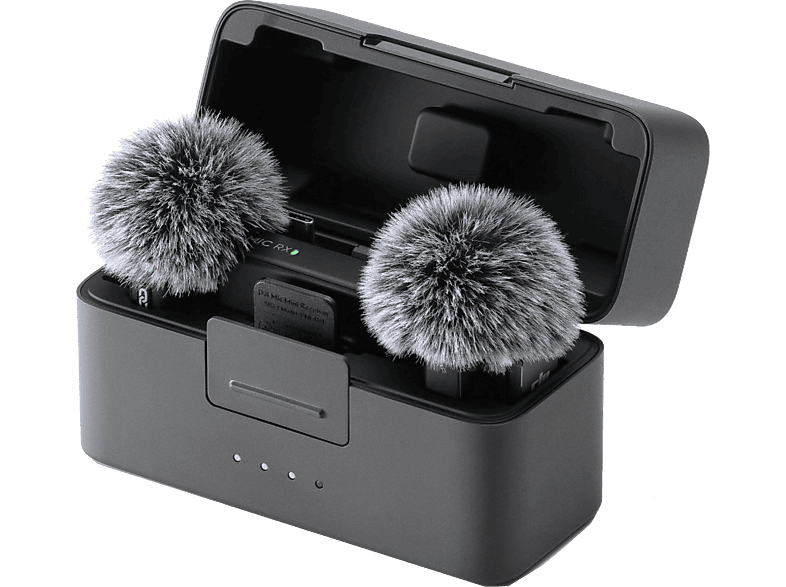DJI Mic Mini (2 TX + 1 RX + Base de Carga) Cancelación de Ruido Activa 48h Batería Negro