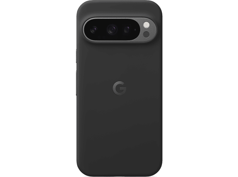 Google Pixel 9 + Pixel 9 Pro Compatible con Pixel 9 y Pixel 9 Pro Silicona Resistente a Manchas Obsidiana