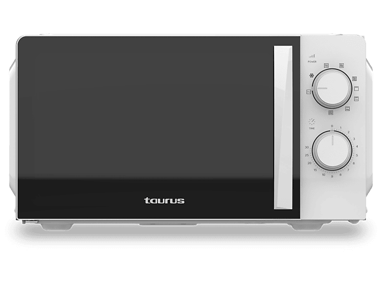Taurus Ready Grill Ver.IV 700 W 6 Niveles de Potencia 20 l Descongelación Puerta de Cristal Blanco