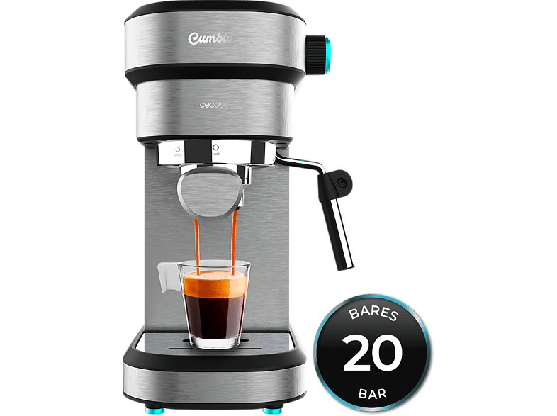 Cecotec Cafelizzia 890 Gray 20 bar 1350 W 1.2 L 2 tazas Compacta Thermoblock Gray
