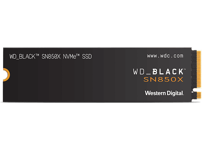 Western Digital WD_BLACK SN850X NVMe SSD Hasta 7300 MB/s lectura M.2 2280 Negro