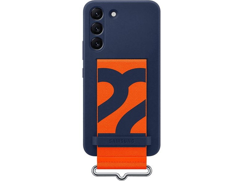 Samsung Silicone Cover with Strap Con Correa Para Samsung Galaxy S22+ Silicona Trasera Azul marino