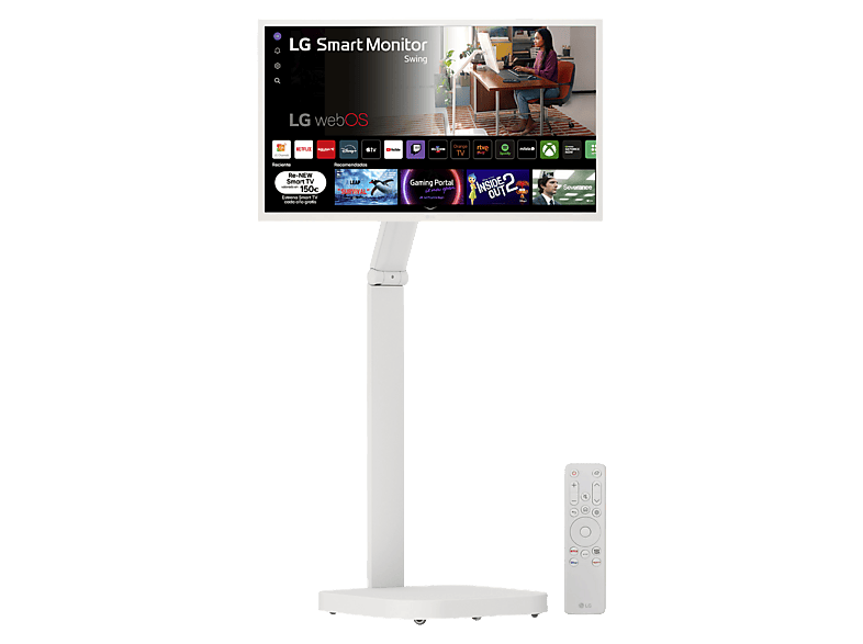 LG Smart Monitor Swing 32SR50FAW-W 32 Full-HD 60 Hz 5 ms IPS Altavoces incorporados Blanco
