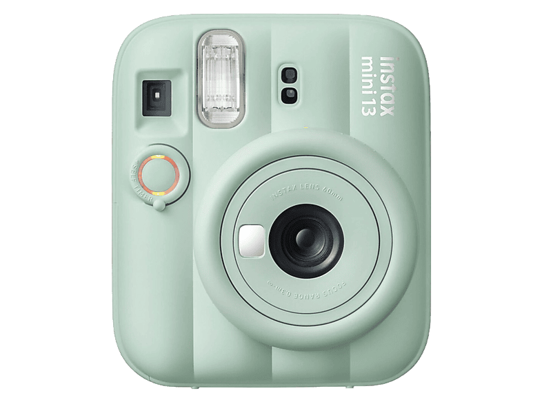 Fujifilm Instax Mini 13 86 mm x 54 mm Flash Automático Espejo para selfie Verde laguna