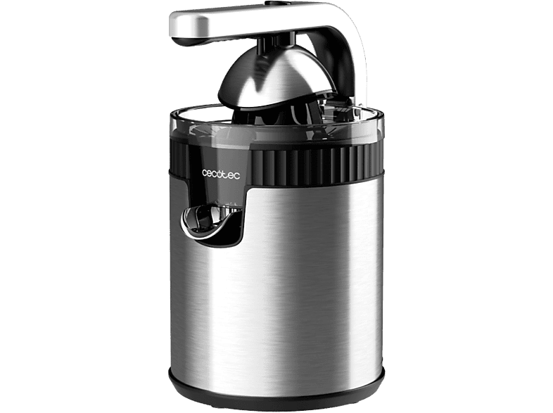 Cecotec Xqueeze RetroJuice 600 Steel 600 W Filtro acero inox 2 conos Sistema extracción continua Antigoteo Steel