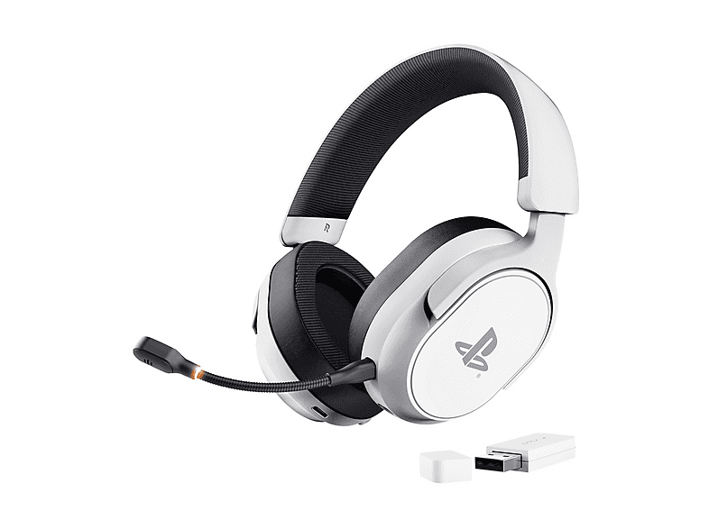 Trust GXT 499W Forta 55 h Autonomía Inalámbrico Para PlayStation® 5 Blanco