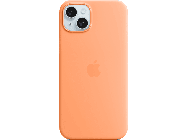 APPLE Funda de silicona con MagSafe para iPhone 15 Plus Naranja sorbete