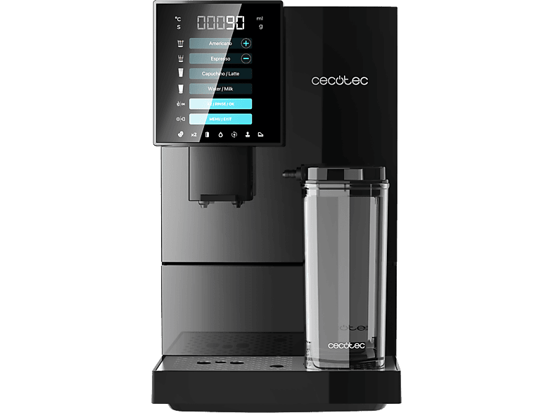 Cecotec Cremmaet CompactCcino Black 19 bar 1350 W 400 ml Altura regulable Display táctil Molinillo integrado Black