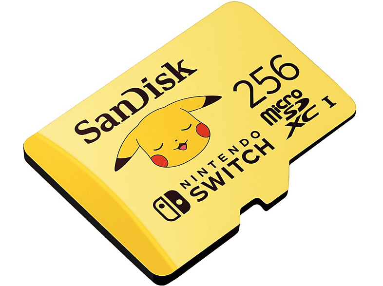 SanDisk Licencia Nintendo® Pokemon Pikachu 256GB Nintendo Switch 100 MB/s U3 Amarillo