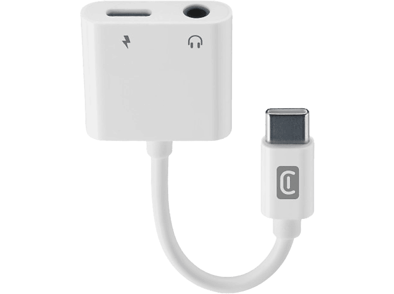 CellularLine Sound Charge Conexión simultánea Puerto de 3.5 mm Cable 10 cm Blanco