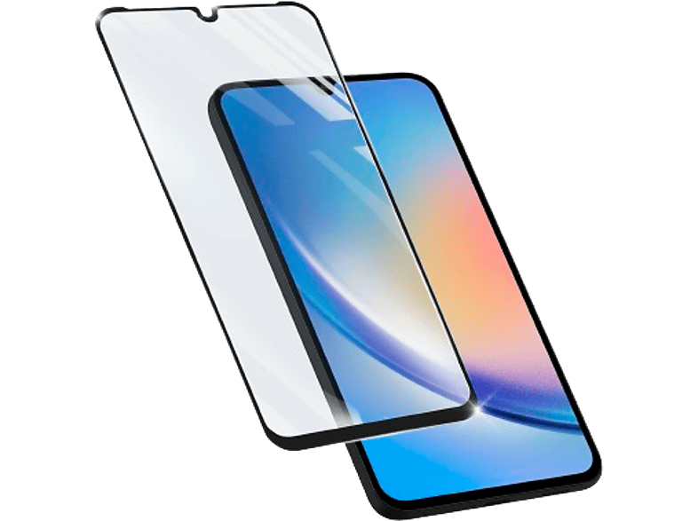 CellularLine TEMPGCABGALA24K Para Samsung Galaxy A24 4G Vidrio templado Curvo Transparente