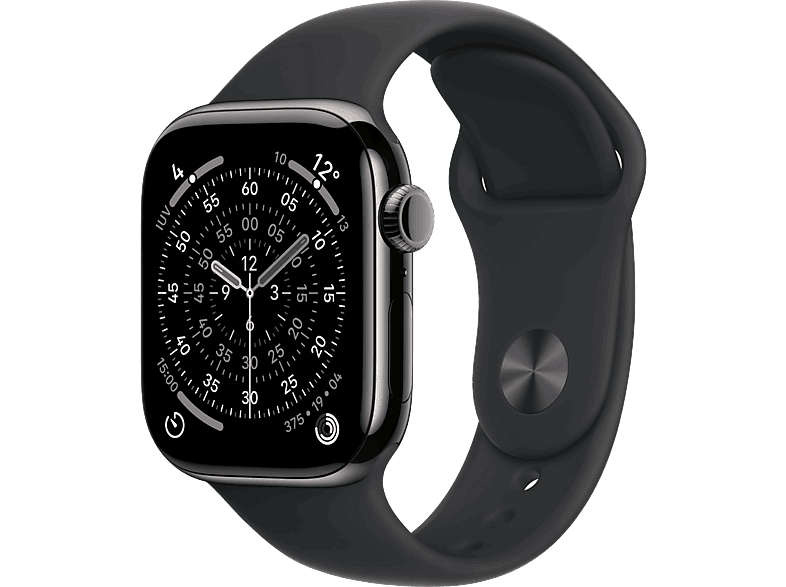 Apple Watch Series 11 (2025) GPS+CEL 46 mm Caja de titanio Pizarra Correa deportiva Negro S/M Calidad del sueño 24h Autonomía