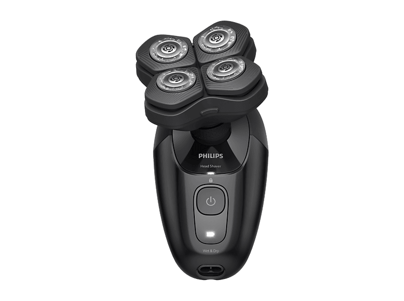 Philips Head Shaver Pro 5000 Series HS5980/15 Cabezales flexibles 360º Power Adapt Autonomía de 60 min Uso Seco y Húmedo Negro