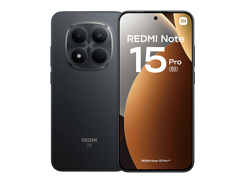 Xiaomi Redmi Note 15 Pro 5G Negro 256 GB 8 GB RAM 6.83 CrystalRes AMOLED MediaTek Dimensity 7400-Ultra 6580 mAh