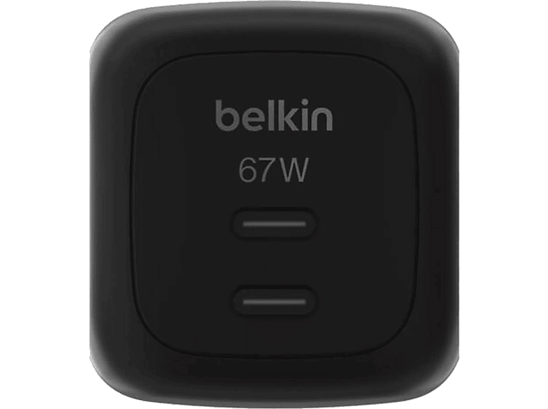 Belkin WCH020KQBK Universal 2x USB-C 67W Carga Rápida Negro