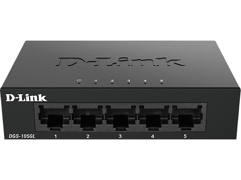 D-Link DGS-105GL 5 Puertos sin gestión Gigabit Ethernet LAN RJ-45 Plug&Play Negro
