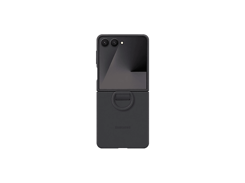Samsung Para Samsung Galaxy Z Flip7 De Silicona con anillo Negro