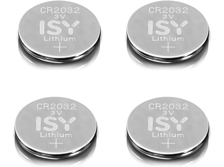 ISY IBA 2032-1 4 Piezas 3V Litio Universal