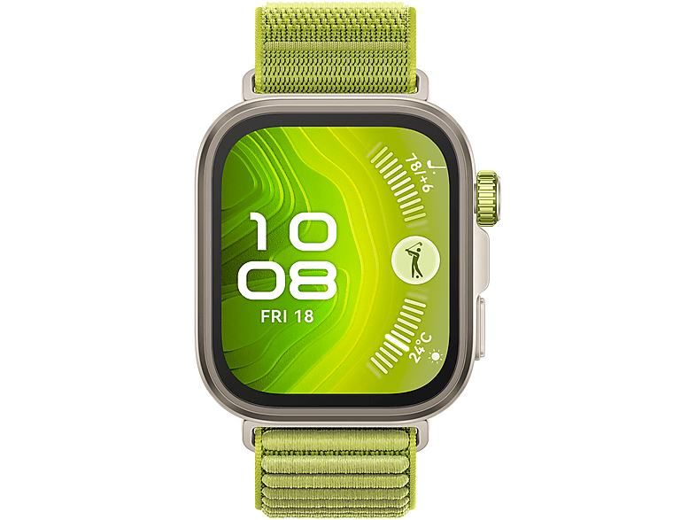 Huawei Watch Fit 4 Pro 1.82 AMOLED 10 días batería Compatible iOS - Android Correa Fluoroelastómero Pago NFC Verde