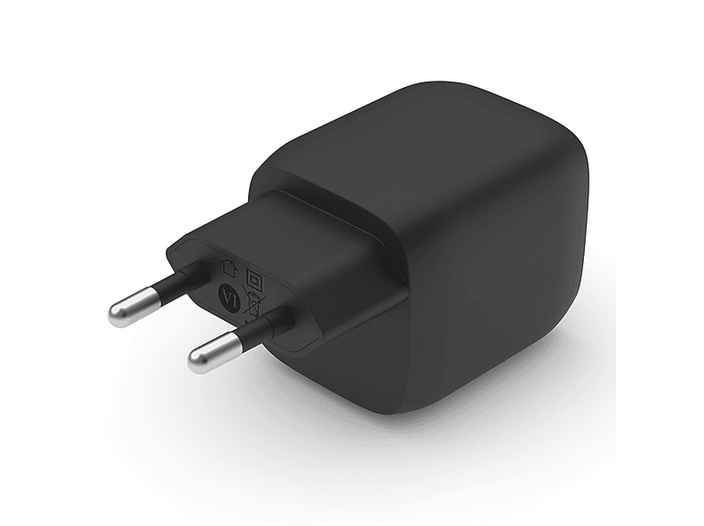 Belkin BoostCharge Pro WCH011vfBK Universal De pared USB-C® GaN doble con PPS de 45 W Negro
