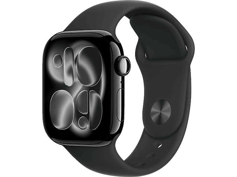 Apple Watch Series 11 (2025) GPS 42 mm Caja de aluminio Negro Azabache Correa deportiva Negra S/M Calidad del sueño 24h Autonomía