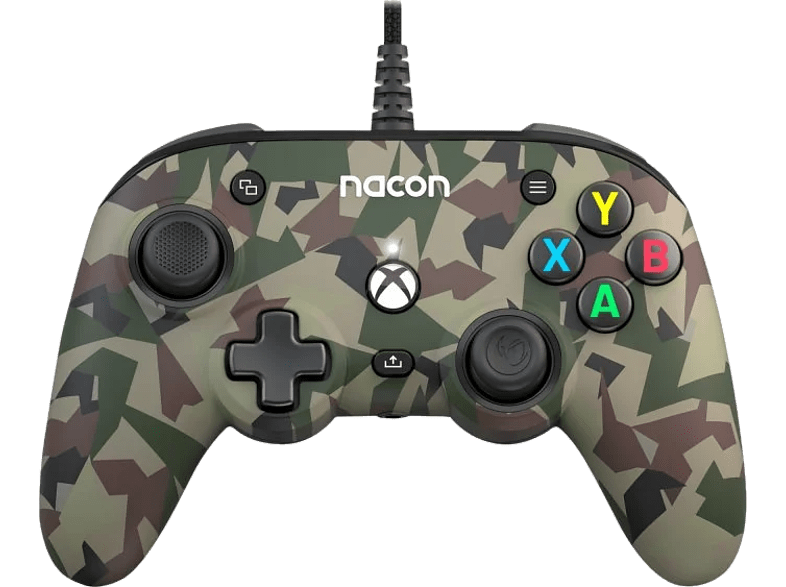 Nacon Pro Compact Para Xbox y PC Con Cable Verde camuflaje