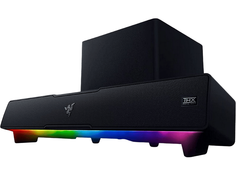 Razer Leviathan V2 Con Subwoofer  Para PC Bluetooth 5.2 Personalización RGB  18 Zonas de iluminación Negro