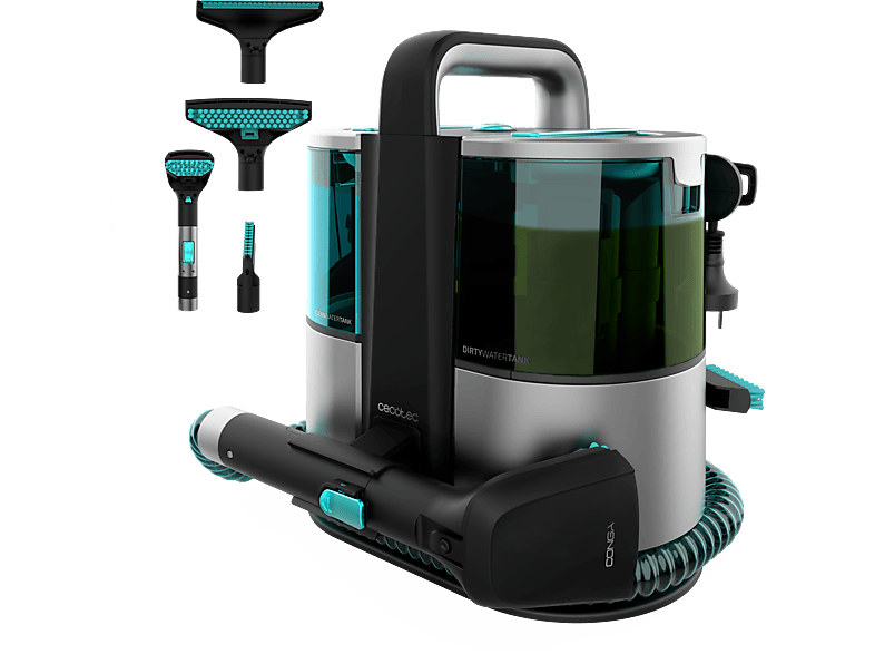 Cecotec Conga 4000 Carpet&Spot Clean XL Advance Potencia 600 W 14 kPa Pulverizador de agua 3 boquillas de succión Grey