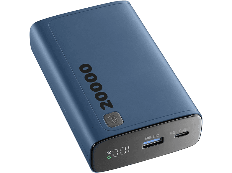 CellularLine PBDISPL01PD20000B 20000 mAh USB-A y USB-C Azul