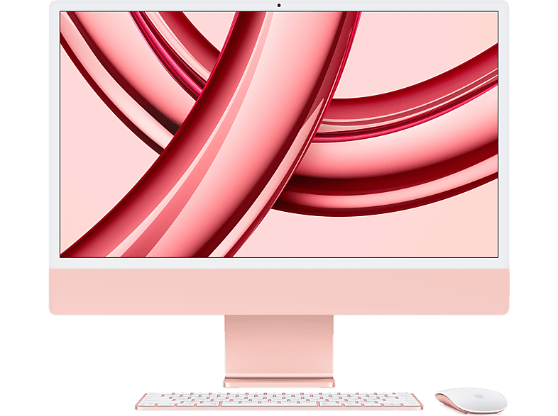 Apple iMac (2023) MQRT3Y/A 24 Retina 4.5K Chip M3 CPU de 8 núcleos GPU de 10 núcleos 16GB de RAM 256GB de SSD Rosa