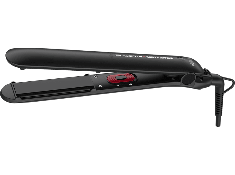 Rowenta x Karl Lagerfeld Easyliss SF161LF0 240 V Revestimiento cerámico con turmalina Monotemperatura 200 °C  Negro y rojo