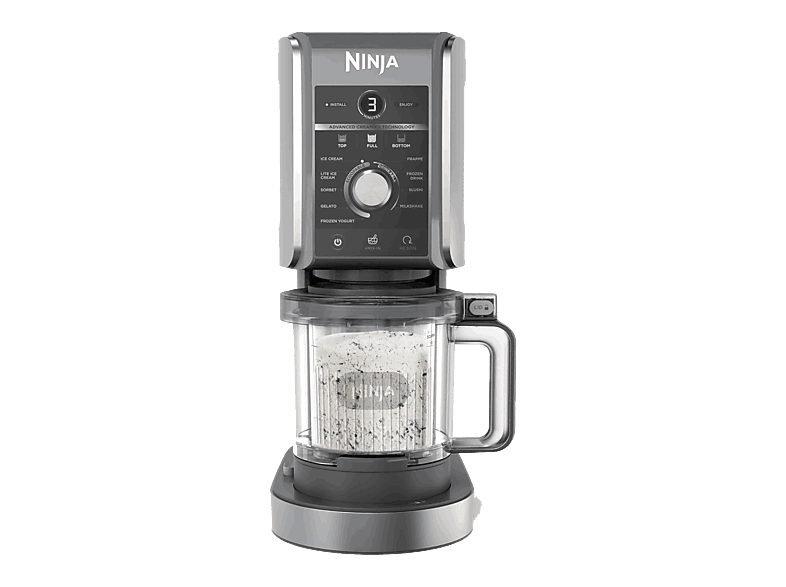 Ninja CREAMi Deluxe 10-en-1 10 programas 2 tarrinas de 706ml Tecnología avanzada Creamify Plata