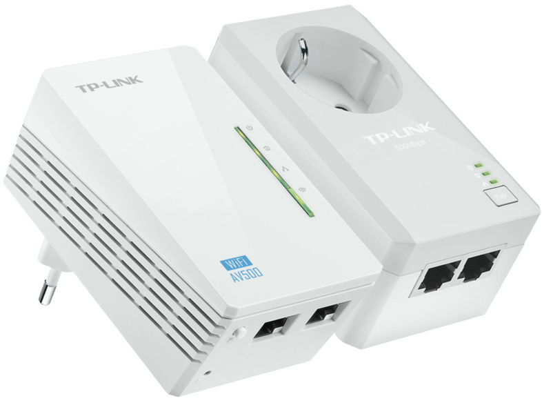 TP-LINK.Velocidad Powerline 500mbps + Wi-fi N300. 2 puertos