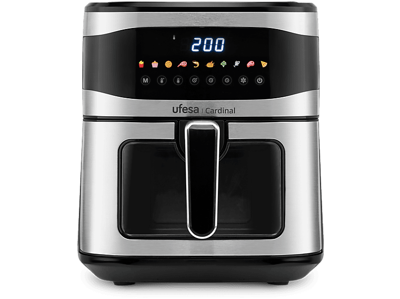 Ufesa Cardinal 1600W Temporizador 6.5l 8 Programas Hasta 200ºC Inox/Negro