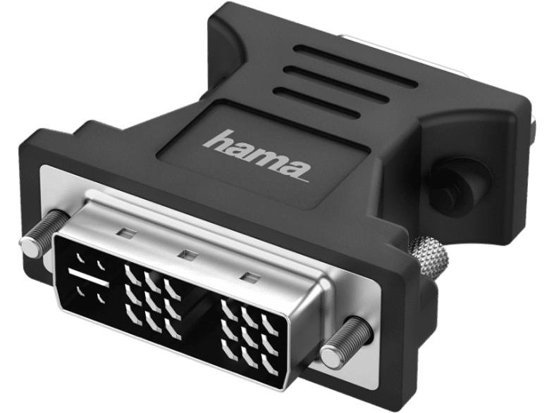 Hama 00200340 Full HD De DVI a VGA Negro