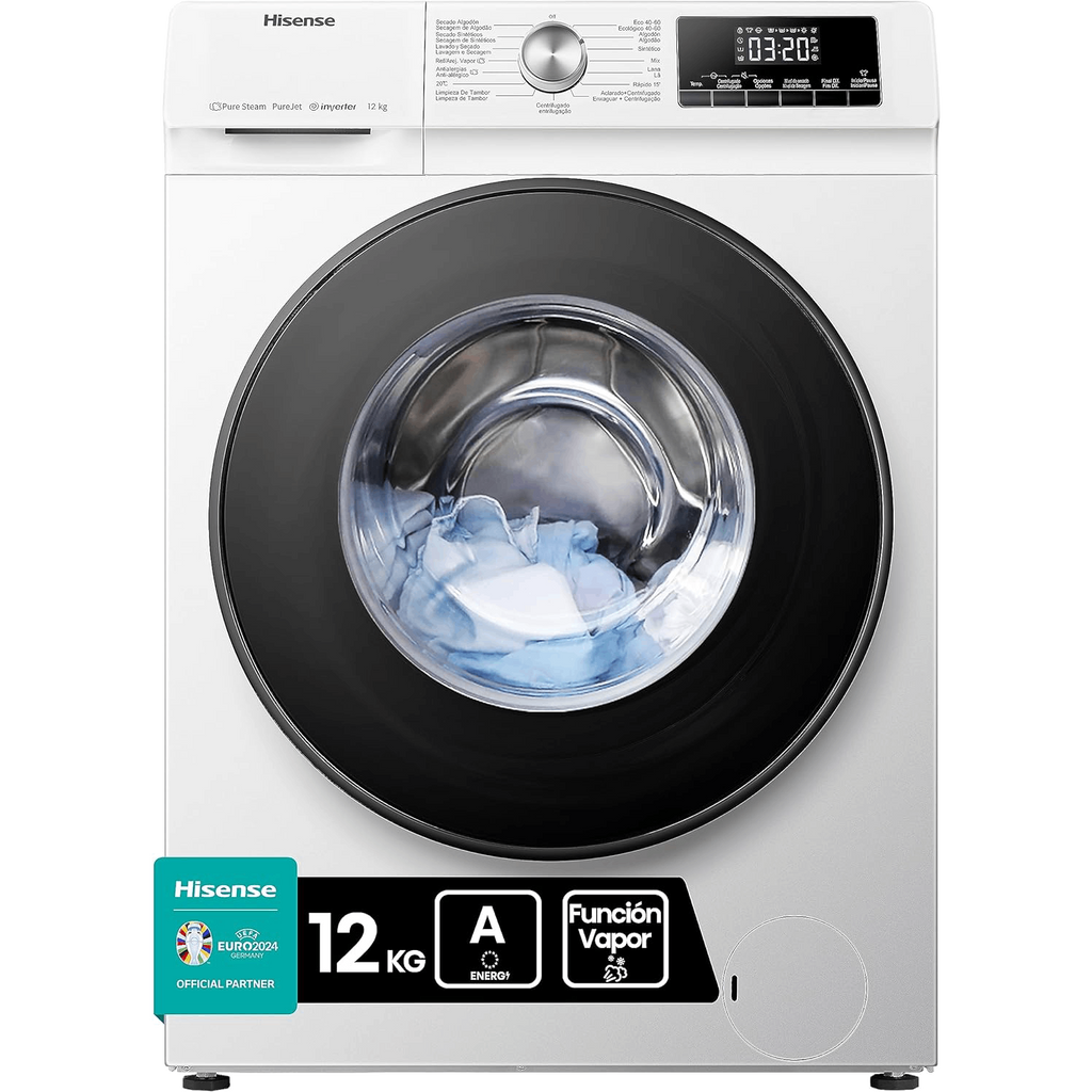 Hisense WFQA1214EVJM 12 kg 1400 rpm 15 programas Motor inverter Blanco